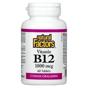 ВИТАМИН В12 1000 mcg 60 табл. Natural Factors Vitamin B12