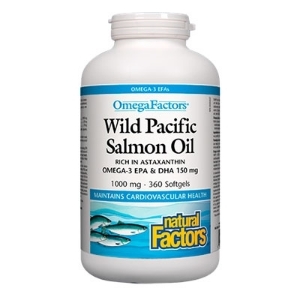 Дива тихоокеанска сьомга масло 1000 mg 360 софтгел капс. Natural Factors Wild Pacific Salmon Oil