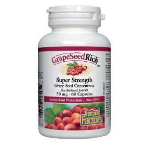 ГРОЗДОВО СЕМЕ 50 mg 60 капс. Natural Factors GrapeSeedRich®  Super Strength Grape Seed Extract
