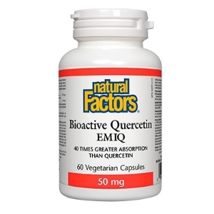 КВЕРЦЕТИН ЕНЗИМНО МОДИФИЦИРАН  50 mg 60 вег.капс. Natural Factors Bioactive Quercetin EMIQ