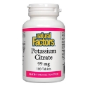 КАЛИЙ (ЦИТРАТ) 99 mg 180 табл. Natural Factors Potassium Citrate