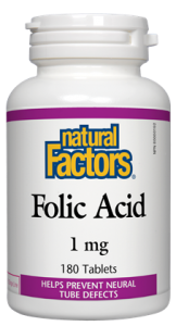 Фолиева киселина (Фолат) 1 mg 90 табл. Natural Factors Folic Acid