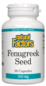 Сминдух семена 500 mg 90 капс. Natural Factors  Fenugreek Seed