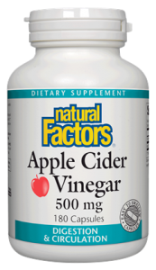 Ябълков оцет 500 mg 90 капс. Natural Factors Apple Cider Vinegar