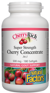 Череша Супер концентрат 500 mg 90 софтгел капс. Natural Factors CherryRich® Super Strength Cherry Concentrate