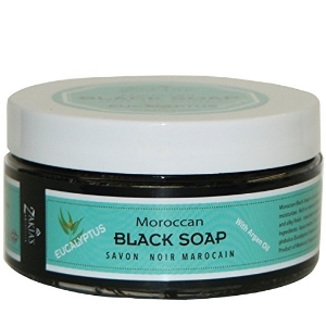 Натурален черен сапун с евкалипт 200g Moroccan Black Soap Eucalyptus
