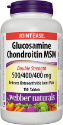 Глюкозамин, хондроитин и МСМ 500/400/400 mg 120 табл. Webber Naturals Glucosamine Chondroitin MSM 