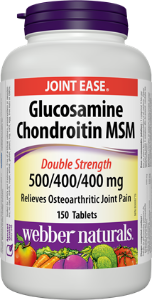 Глюкозамин, хондроитин и МСМ 500/400/400 mg 120 табл. Webber Naturals Glucosamine Chondroitin MSM 