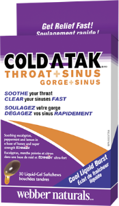 Гърло и синуси 30 дъвч.софтгел капс. Webber Naturals Cold-A-Tak® Throat + Sinus Echinilin®