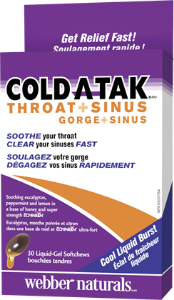 Гърло и синуси 15 дъвч.софтгел капс. Webber Naturals Cold-A-Tak® Throat + Sinus Echinilin®