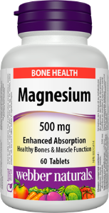 Магнезий с оптимална абсорбция  500 mg 60 табл.Webber Naturals Magnesium Enhanced Absorption 