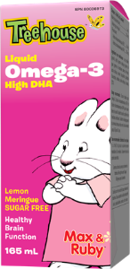 Омега 3 за деца течна форма 165 ml Webber Naturals Liquid Omega-3 High DHA, Lemon Meringue