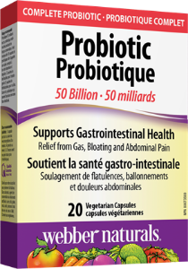 Пробиотик 50 млрд. активни пробиотици 20 вег.капс. Webber Naturals Probiotic 50 Billion