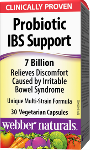 Пробиотик 7 млрд. активни пробиотици 30 вег.капс. Webber Naturals Probiotic IBS Support