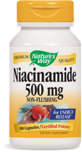 Ниацинамид (витамин В3) 500 mg  100 капс. Nature's Way Niacinamide
