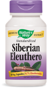 Женшен сибирски 485 mg 60 вег. капс.  Nature's Way  Siberian Eleuthero