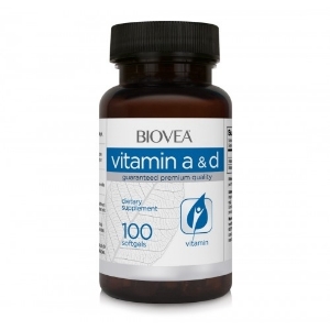 ВИТАМИН А & D 100 капс. Biovea VITAMIN A & D 