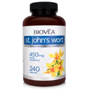 Жълт кантарион екстракт 450 mg  120 капс. BIOVEA  ST. JOHN'S WORT 