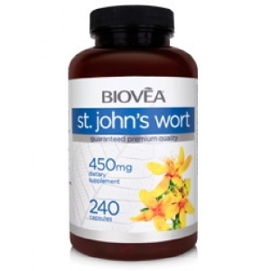 Жълт кантарион екстракт 450 mg   240 капс. BIOVEA  ST. JOHN'S WORT 