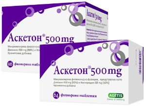 АСКЕТОН 450 mg/50 mg 64 табл. ASCETON