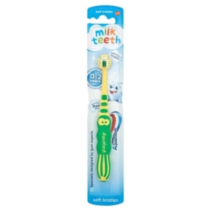 Четка млечни зъбки Aquafresh Milk Teeth 0-2 Years Kids Soft Toothbrush