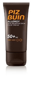 Слънцезащитен крем за лице чувствителна кожа SPF 50 50 ml Piz Buin ALLERGY  SUN SENSITIVE SKIN FACE CREAM