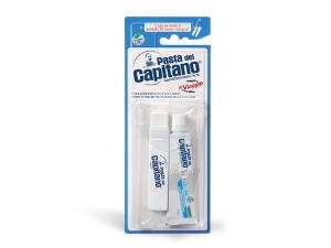 Комплект за пътуване + Паста за зъби 25 ml  Pasta del Capitano Mini TravelKit Toothbrush + Toothpaste
