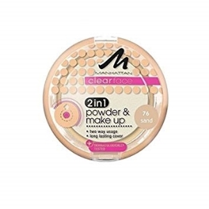 Пудра с фон дьо тен 11 g MANHATTAN 2 IN 1 POWDER MAKE UP 77 NATURAL