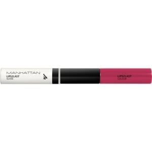 Червило дълготрайно 7.5 ml MANHATTAN LIPS2LAST COLOR & GLOSS 43H STRAWBERRY PINK