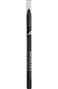 Очна линия водоустойчива 1.2 g  MANHATTAN  X-ACT EYELINER WATERPROOF 1010N  PAINT IT BLACK