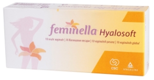 ФЕМИНЕЛА ХИАЛОСОФТ вагинални  супп. x 10 Feminella Hyalosoft