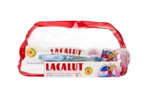 ЛАКАЛУТ детска паста за зъби до 4 години 50 ml + Четка за зъби  Lacalut Kids Toothpaste 0-4 Years + toothbrush