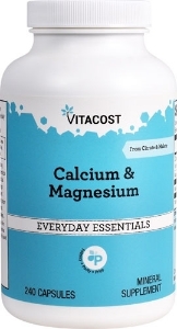 КАЛЦИЙ + МАГНЕЗИЙ 240 капс. Vitacost Calcium & Magnesium