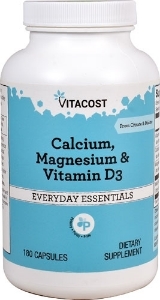 КАЛЦИЙ МАГНЕЗИЙ И ВИТАМИН Д3 180 капс. Vitacost Calcium Magnesium & Vitamin D3