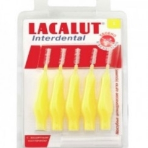 ЧЕТЧИЦИ ЛАКАЛУТ ИНТЕРДЕНТАЛ 5 бр. L Lacalut Interdental Toothbrushes with Caps
