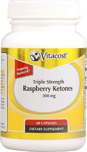 МАЛИНОВИ КЕТОНИ 300 mg 60 капс. Vitacost Triple Strength Raspberry Ketones