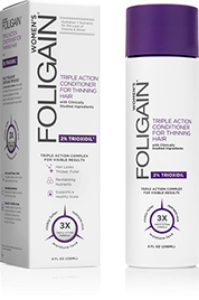 ФОЛИГЕЙН БАЛСАМ ПРОТИВ КОСОПАД ЗА ЖЕНИ С ТРИОКСИДИЛ 236ml FOLIGAIN® Triple Action Conditioner for Thinning Hair for Women with 2% Trioxidil