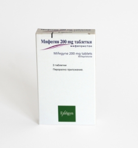 Мифегин 200 mg 3 табл. Mifegyne