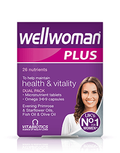 ВИТАМИНИ ЗА ЖЕНИ ПЛЮС ОМЕГА 3-6-9 28 табл 28 капс. Vitabiotics Wellwoman Plus 