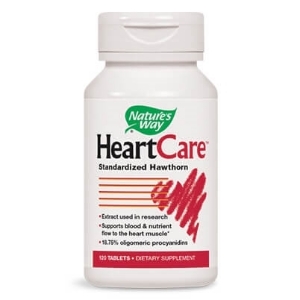 ХАРТ КЕЪР Стандартизиран Глог  80 mg 120 табл.  Nature's Way HeartCare™ Standardized Hawthorn