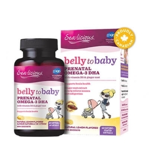 Омега 3 за бременни 816 mg  60 капс. Sea Licious® Belly to Baby Prenatal Omega 3 DHA