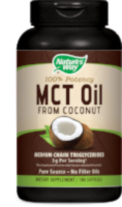 Масло от кокос 180 капс.  Nature's Way 100% MCT Oil from Coconut 