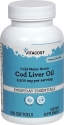Масло от черен дроб на треска 1100 mg 100 капс. Vitacost Cold Water Arctic Cod Liver Oil 