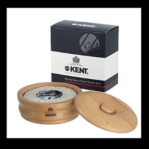 Луксозен сапун за бръснене в дървена опаковка бук 120g Kent Luxury Shaving Soap in Beechwood Bowl