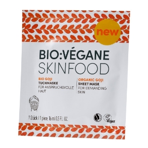 БИО ГОДЖИ ЛИСТ МАСКА ЗА ВЗИСКАТЕЛНА КОЖА 12 бр. BIO:VEGANE ORGANIC GOJI SHEET MASK FOR DEMANDING SKIN