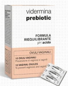 ВИДЕРМИНА ПРЕБИОТИК 3g  10 вагинални овули  VIDERMINA PREBIOTIC vaginal ovules