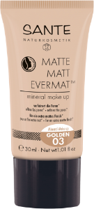 МАТИРАЩ ФОН ДЬО ТЕН ЗЛАТИСТ 30 ml SANTE Matte Matt EvermatTM Mineral Make up 03 Golden