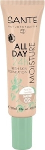 ХИДРАТИРАЩ ФОН ДЬО ТЕН ПЯСЪК 30 ml SANTE All Day Moisture 24h Fresh Skin Foundation 02 Sand