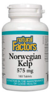 Келп норвежки 575 mg 180 табл. Natural Factors Norwegian Kelp