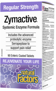 Протеолитични ензими 90 табл. Natural Factors Zymactive® Regular Strength